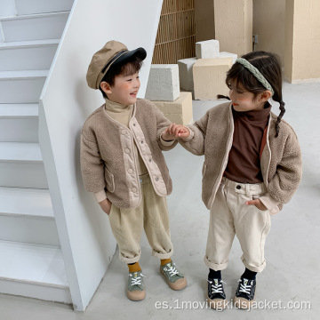 Ropa de abrigo para niños nuevos Chaqueta de bebé Ropa de doble cara